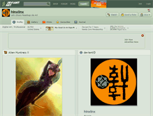 Tablet Screenshot of hinxlinx.deviantart.com