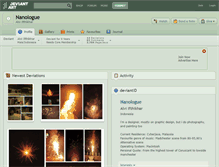 Tablet Screenshot of nanologue.deviantart.com