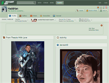Tablet Screenshot of haddrian.deviantart.com