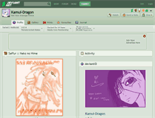 Tablet Screenshot of kamui-dragon.deviantart.com