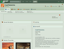 Tablet Screenshot of crashtestanims.deviantart.com