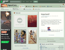 Tablet Screenshot of bigbuttclub.deviantart.com