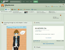 Tablet Screenshot of kittychic4444.deviantart.com