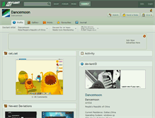 Tablet Screenshot of dancemoon.deviantart.com