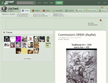 Tablet Screenshot of lilychaos.deviantart.com