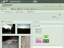 Tablet Screenshot of matt1lema.deviantart.com