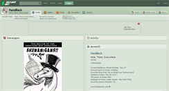 Desktop Screenshot of handback.deviantart.com