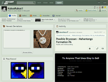 Tablet Screenshot of kubusrubus.deviantart.com