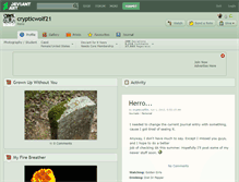 Tablet Screenshot of crypticwolf21.deviantart.com