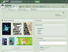 Tablet Screenshot of muzume.deviantart.com