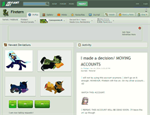 Tablet Screenshot of firetern.deviantart.com