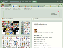 Tablet Screenshot of dmg2039.deviantart.com