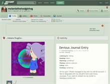 Tablet Screenshot of meleniethehedgiehog.deviantart.com