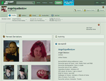 Tablet Screenshot of angeliquebestow.deviantart.com