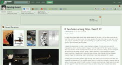 Desktop Screenshot of dancing-sword.deviantart.com