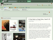 Tablet Screenshot of dancing-sword.deviantart.com