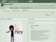 Tablet Screenshot of housexxwilson.deviantart.com