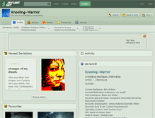 Tablet Screenshot of kneeling--warrior.deviantart.com