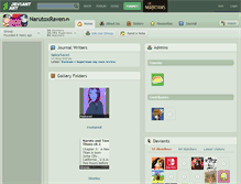 Tablet Screenshot of narutoxraven.deviantart.com