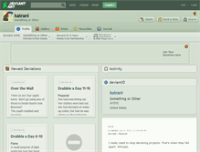 Tablet Screenshot of katrani.deviantart.com