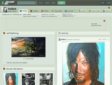 Tablet Screenshot of ktalbot.deviantart.com
