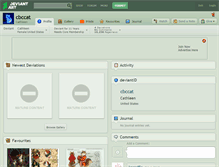 Tablet Screenshot of cbccat.deviantart.com