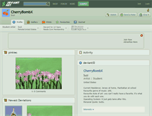 Tablet Screenshot of cherrybombx.deviantart.com