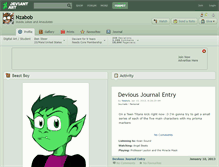 Tablet Screenshot of nzabob.deviantart.com