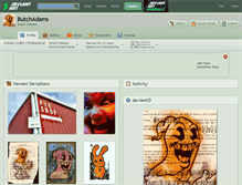 Tablet Screenshot of butchadams.deviantart.com