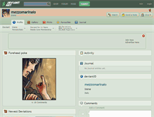 Tablet Screenshot of mezzomarinaio.deviantart.com