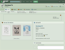 Tablet Screenshot of harukaze74.deviantart.com