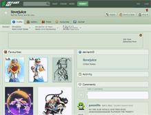 Tablet Screenshot of ilovejuice.deviantart.com