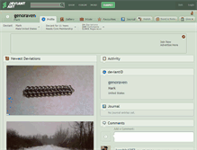 Tablet Screenshot of genoraven.deviantart.com
