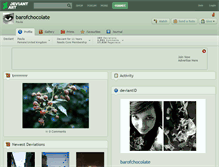 Tablet Screenshot of barofchocolate.deviantart.com