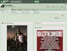 Tablet Screenshot of drawnblud.deviantart.com