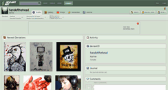 Desktop Screenshot of handofthehead.deviantart.com