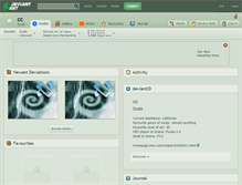 Tablet Screenshot of cc.deviantart.com