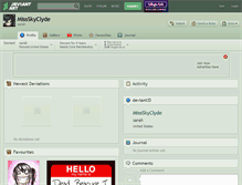 Tablet Screenshot of missskyclyde.deviantart.com