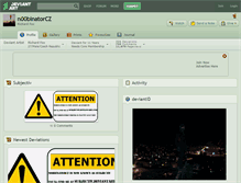 Tablet Screenshot of n00binatorcz.deviantart.com