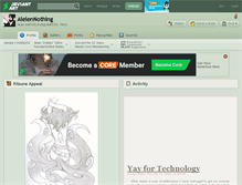 Tablet Screenshot of aieiennothing.deviantart.com