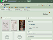 Tablet Screenshot of pandouken.deviantart.com