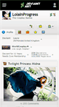 Mobile Screenshot of lolainprogress.deviantart.com