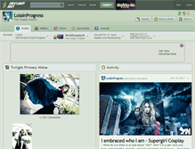 Tablet Screenshot of lolainprogress.deviantart.com
