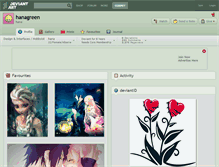 Tablet Screenshot of hanagreen.deviantart.com