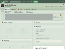Tablet Screenshot of iaminvincibleplz.deviantart.com