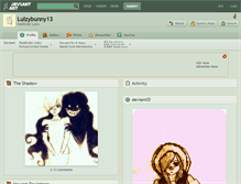Tablet Screenshot of lulzybunny13.deviantart.com