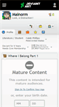 Mobile Screenshot of malnorm.deviantart.com