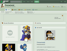 Tablet Screenshot of firemariomki.deviantart.com
