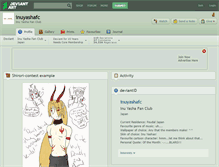 Tablet Screenshot of inuyashafc.deviantart.com