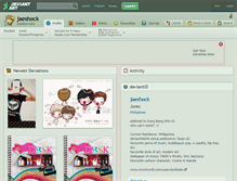 Tablet Screenshot of jaeshock.deviantart.com